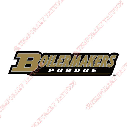 Purdue Boilermakers Customize Temporary Tattoos Stickers NO.5950